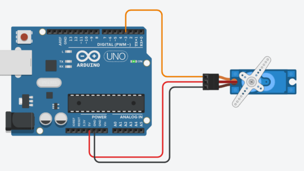 Control a Servo Motor with Arduino Uno Using Simple Code