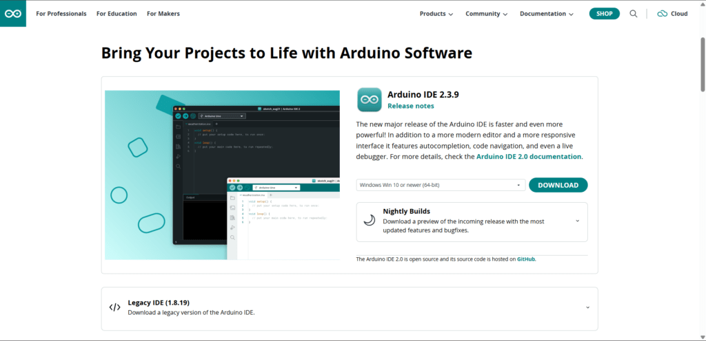 Arduino IDE Download